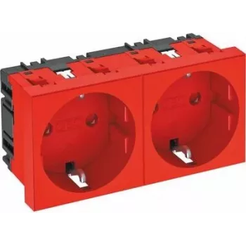 OBO BETTERMANN Vertr Socket Outlet 0° 2-Way Schutzkontakt STD (6120028)