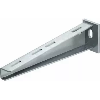 OBO Bettermann Wall and Pole Bracket AW 30 71 FT, 710 mm Projection, Hot-Dip Galvanized Steel, 30x30 mm Profile 6419836