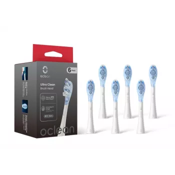 Oclean Ultra Clean UC03 Replacement Brush Heads (6-Pack) – White
