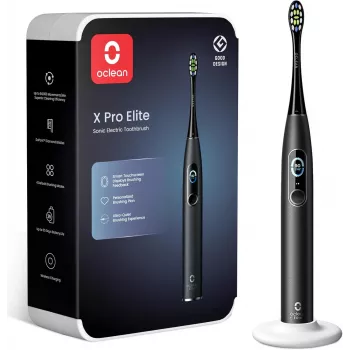 Oclean X Pro Elite Sonic Electric Toothbrush – 42,000 VPM, Bluetooth 5.0, AI Smart Analysis, IPX7 Waterproof, Black