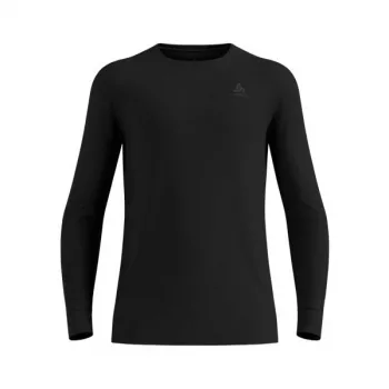 Odlo BL Top Crew Neck Long Sleeve Merino 260 Men's Base Layer T-Shirt, Black, Size L