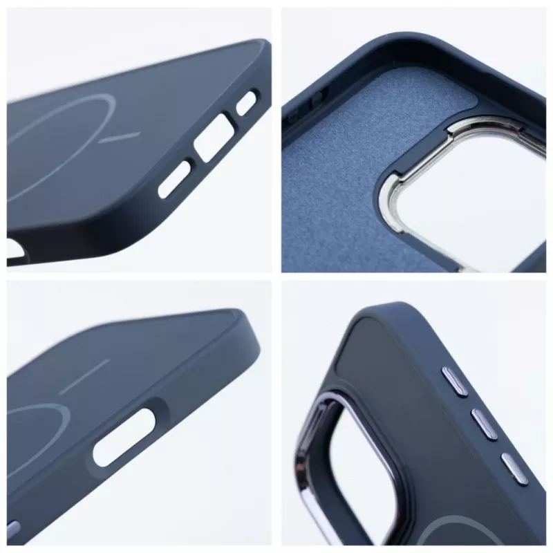 OEM Case for iPhone 13 Mini Frame Mag Cover Compatible with MagSafe Navy Blue