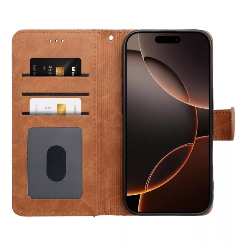 OEM Flip Case for iPhone 16 Pro Max Jeans Book Blue