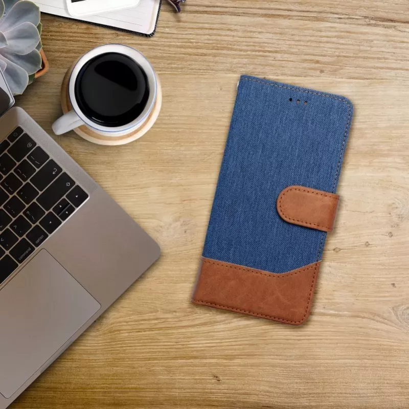OEM Flip Case for iPhone 16 Pro Max Jeans Book Blue