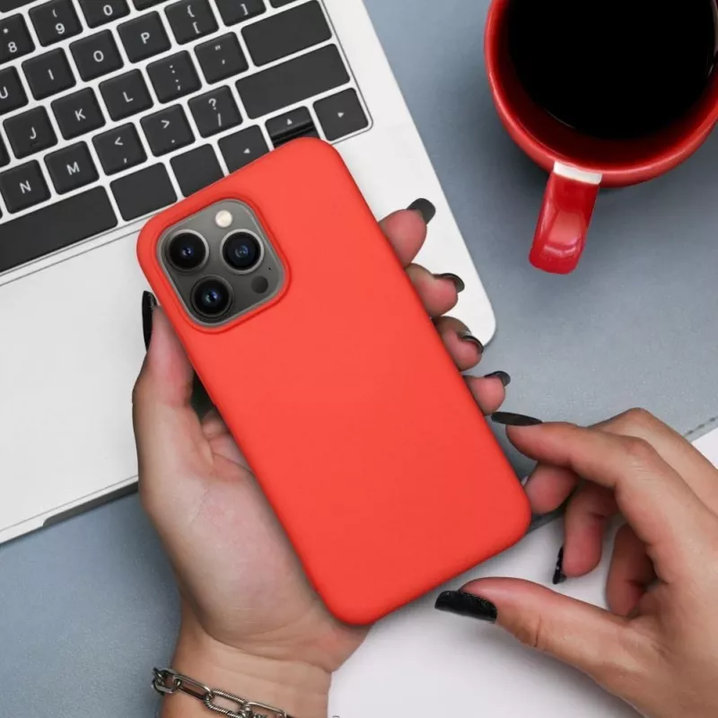 OEM Silicone Case for iPhone 17 Pro Max / 18 Pro Max (Low Camera Edge) - Peach