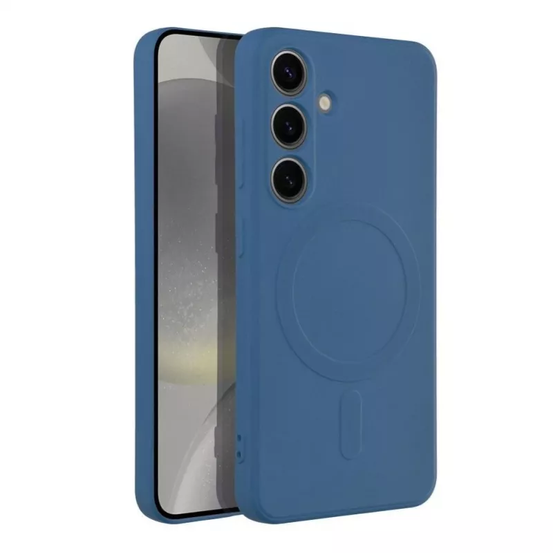 OEM Silicone MagSafe Case for Samsung Galaxy S24 with Camera Protection - Blue