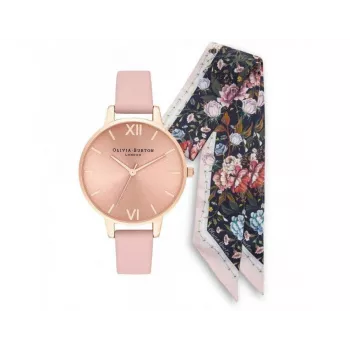 OLIVIA BURTON Enchanted Garden Women's Watch Gift Set OB16GSET23 34mm Rose Gold