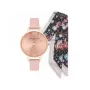 OLIVIA BURTON Enchanted Garden Women's Watch Gift Set OB16GSET23 34mm Rose Gold