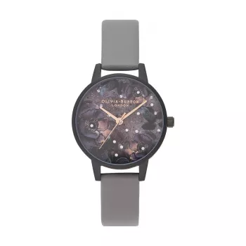 OLIVIA BURTON Women's Abstract Floral Watch OB16AD50 - 30 mm Rose Gold Stainless Steel