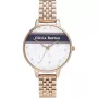 OLIVIA BURTON Women's Celestial Watch OB16VS06 - 34mm Rose Gold Stainless Steel Case, Grey Leather Strap, Quartz Analog