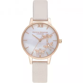 Olivia Burton Women's OB16GB01 Glitter Dial Stainless Steel Watch 30 mm