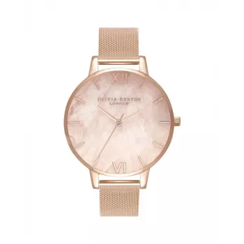 Olivia Burton Women's Sparkle Butterfly Watch OB16SP01 38mm Grey Leather