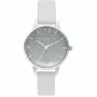 OLIVIA BURTON Women's Sparkle Butterfly Watch OB16US27 - 30mm Rose Gold Case, Grey Leather Strap