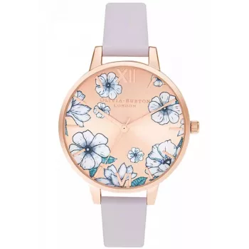 OLIVIA BURTON Women's Watch OB16AN03 (34 mm) Rose Gold-tone Stainless Steel Mesh