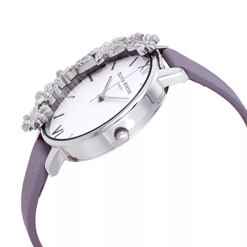 OLIVIA BURTON Women's Watch OB16CB05 38mm Rose Gold Stainless Steel Case Blush Leather Strap