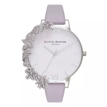 OLIVIA BURTON Women's Watch OB16CB05 38mm Rose Gold Stainless Steel Case Blush Leather Strap