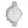 OLIVIA BURTON Women's Watch OB16CB05 38mm Rose Gold Stainless Steel Case Blush Leather Strap