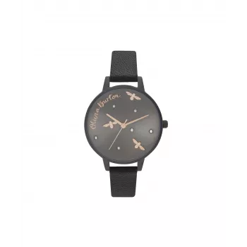 OLIVIA BURTON Women's Watch OB16PQ02 Pretty Blossom 34 mm Rose Gold Stainless Steel