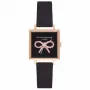 OLIVIA BURTON Women's Watch OB16VB03 22.5mm Rose Gold Plated Stainless Steel Case Grey Leather Strap