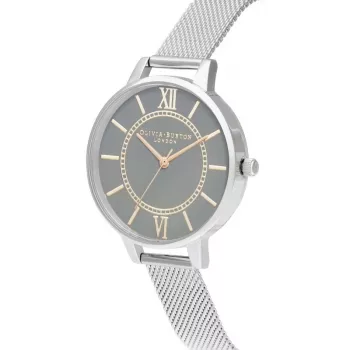 OLIVIA BURTON Women's Watch OB16WD86 34mm Rose Gold Stainless Steel Mesh