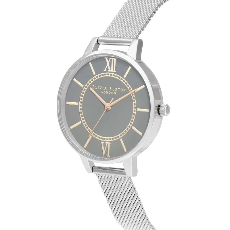 OLIVIA BURTON Women's Watch OB16WD86 34mm Rose Gold Stainless Steel Mesh
