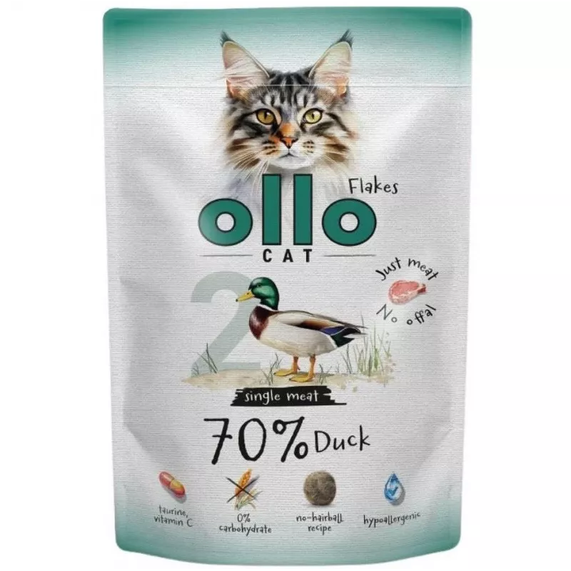 Ollo Cat Pouch No. 2 Duck 85 g - Complete Wet Food in Sauce