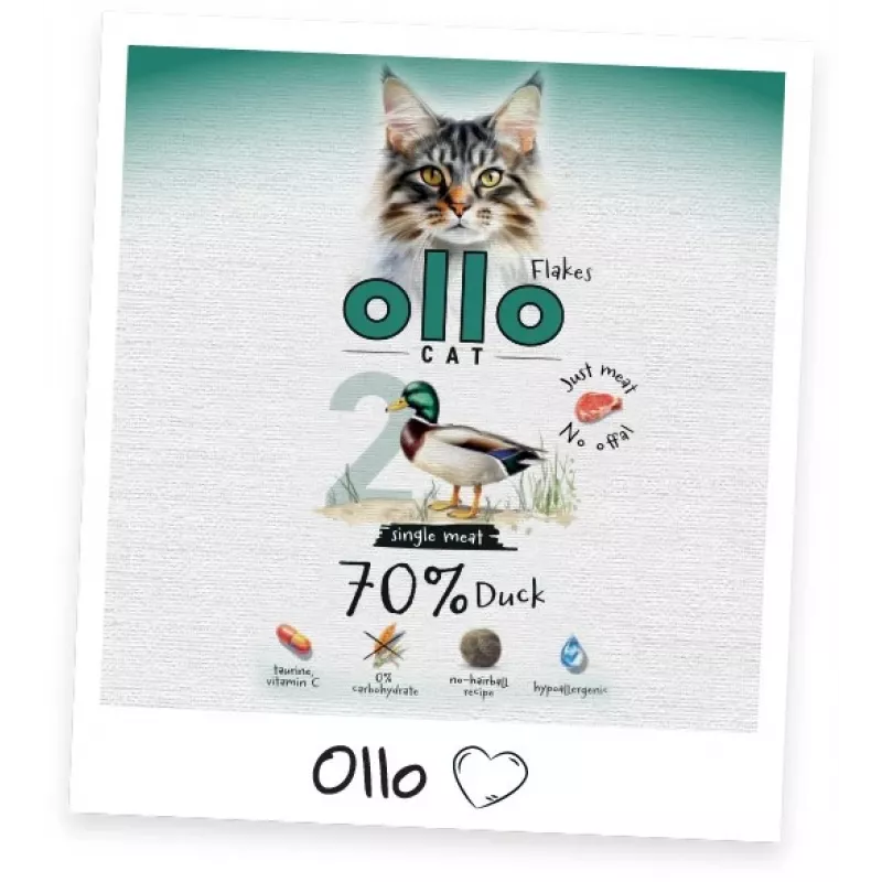 Ollo Cat Pouch No. 2 Duck 85 g - Complete Wet Food in Sauce