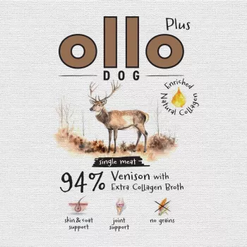 OLLO Plus Collagen Mono Deer Wet Dog Food 800g