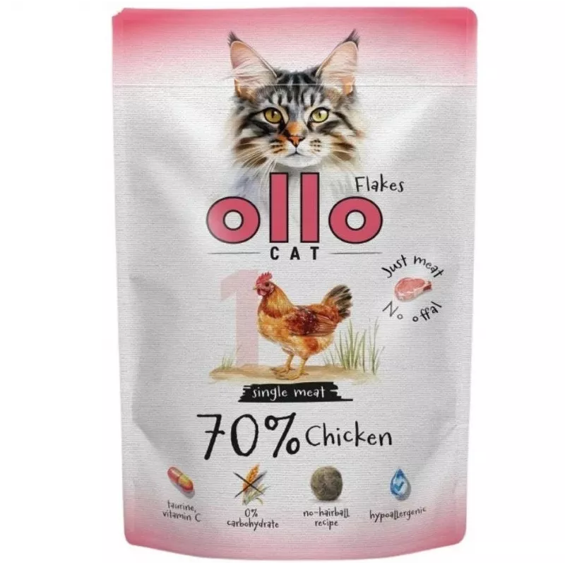 Ollo Wet Cat Food Pouch Chicken 85g