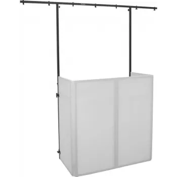 OMNITRONIC Compact Mobile DJ Stand Set with Cover & Overhead Frame (20001040)