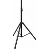 OMNITRONIC LCK-2 Boxenhochständer Speaker Stand, Height Adjustable 100-180 cm, Max Load 30 kg, 35 mm Flange, Steel, Black 60004186
