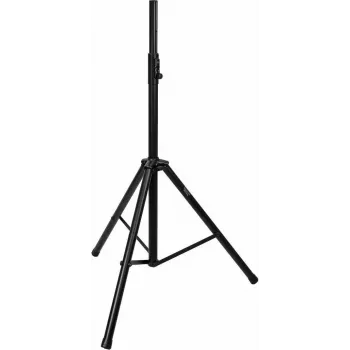 OMNITRONIC LCK-2 Boxenhochständer Speaker Stand, Height Adjustable 100-180 cm, Max Load 30 kg, 35 mm Flange, Steel, Black 60004186