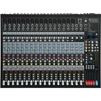 OMNITRONIC LMC-3242FX USB Mixer 32-Channel with 24 Mic Preamps, 100 DSP Effects, 4 Subgroups, 2-in/2-out USB Audio Interface 10040287