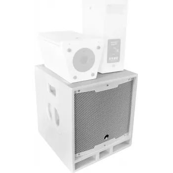OMNITRONIC MAXX-1206DSP 2.1 Active Subwoofer System 12 inch White 11039065