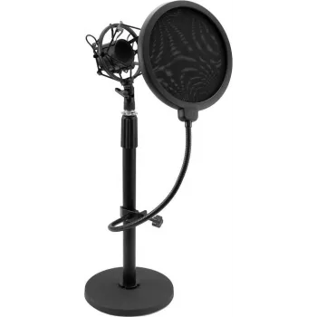 OMNITRONIC MSP-1 Microphone Stand with Shock Mount and Pop Filter 60006024