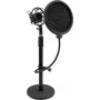 OMNITRONIC MSP-1 Microphone Stand with Shock Mount and Pop Filter 60006024