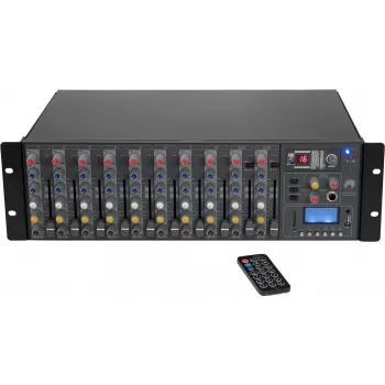 Omnitronic RM-1422FXA 14-Channel Analog Mixer with 16 Effects, Black 10040302