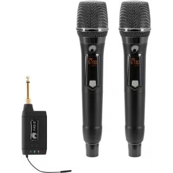 OMNITRONIC Set FAS TWO + 2x Dynamic Wireless Microphone 660-690MHz (20000972)