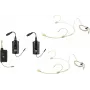 OMNITRONIC Set FAS TWO Dual-Channel UHF Wireless Microphone System with 2 Bodypack Transmitters and Headset Mics (660-690 MHz) 20000971