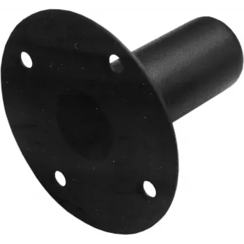 OMNITRONIC Speaker Stand Mounting Flange 35 mm, Steel, Black, Recessed (6000450N)