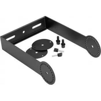 OMNITRONIC Swivel Bracket for PAS-208/208A MK4 Speakers, Wall/Ceiling Mount, Steel, Black, 15 kg Load 11039571