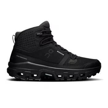 On Cloudrock Mid WP Waterproof Hiking Boots - Black/Black (EU 45)