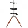 ONE FOR ALL Universal TV Stand Quadpod for 32-65 inch TVs, 30kg, VESA 400x400, Black