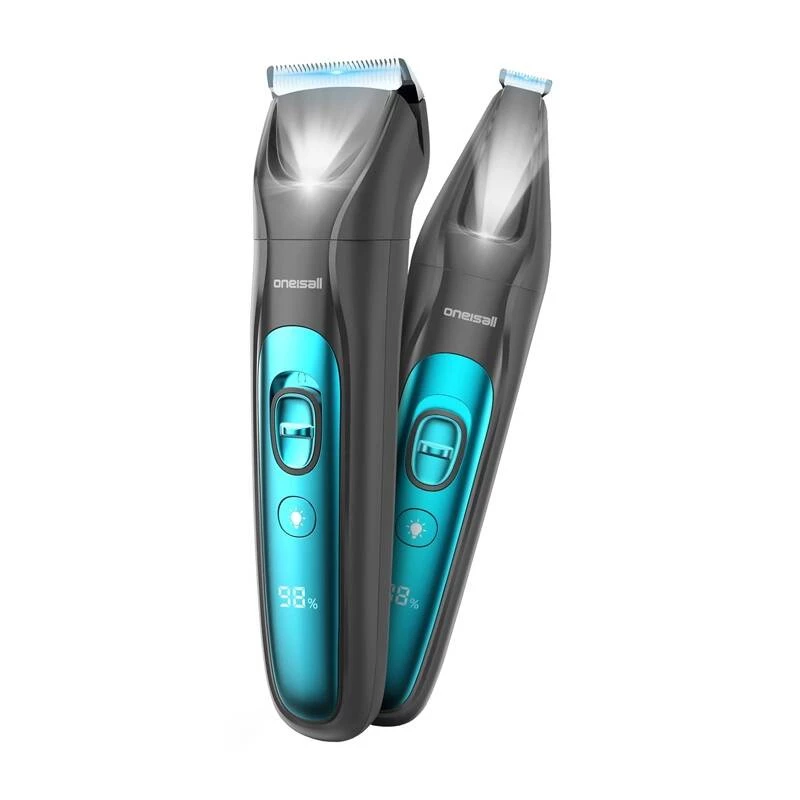 Oneisall 4-in-1 Pet Clipper Kit FC10 - Cordless Rechargeable Dog & Cat Grooming Trimmer with Ceramic Blade, 4 Guide Combs, USB Charging