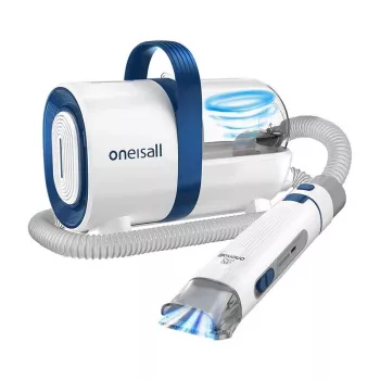 Oneisall LM2 Pet Grooming Kit with Vacuum, 9000Pa Suction, 5-in-1, for Dogs & Cats