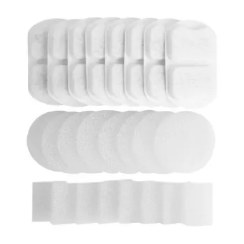 Oneisall PWF-002 Replacement Filters for Pet Water Fountain, 6-Pack, Triple Filtration, White