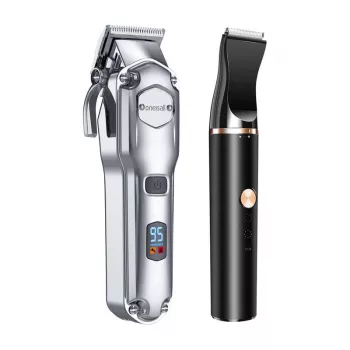 Oneisall RFC-676 + P20 Pet Clipping Set - Cordless Rechargeable Clippers & Trimmer for Dogs, Cats, Rabbits