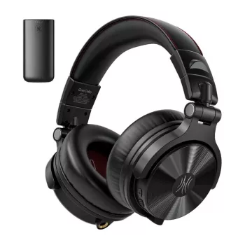 ONEODIO Studio Max 2 Wireless Over-Ear Headphones with Bluetooth 5.2, 72-Hour Battery, CVC 8.0 Mic, Foldable Design (Black)