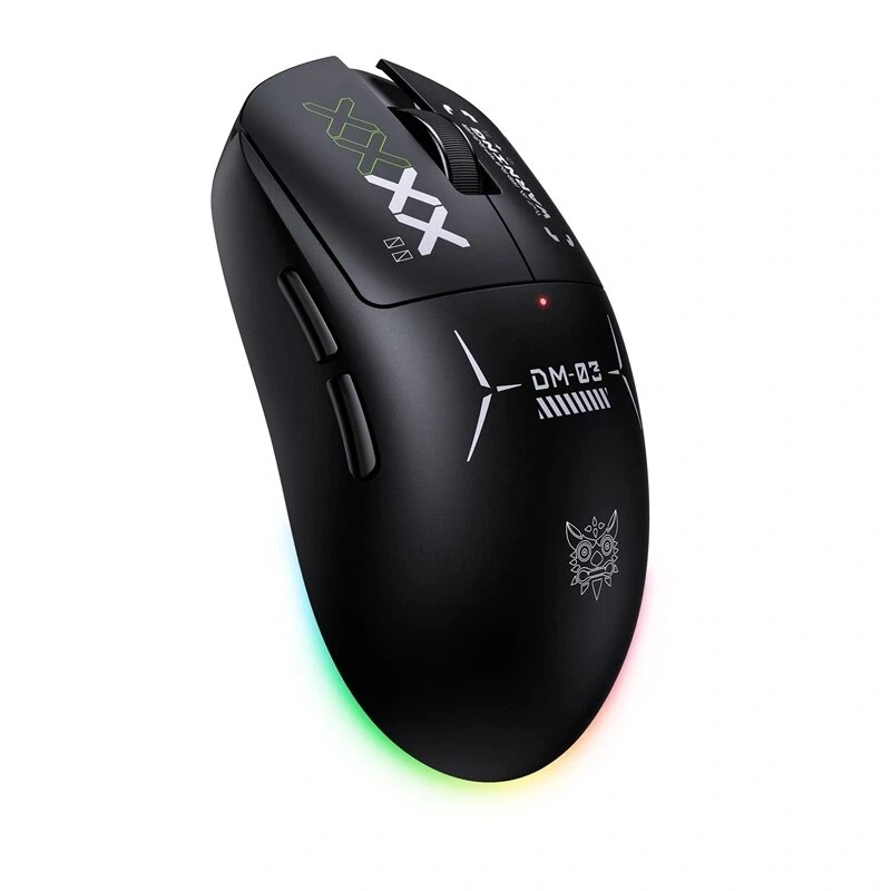 ONIKUMA DM03 RGB Gaming Mouse – Wired Optical 6400 DPI, 7 Programmable Buttons, Right-Handed Ergonomic Design, Black