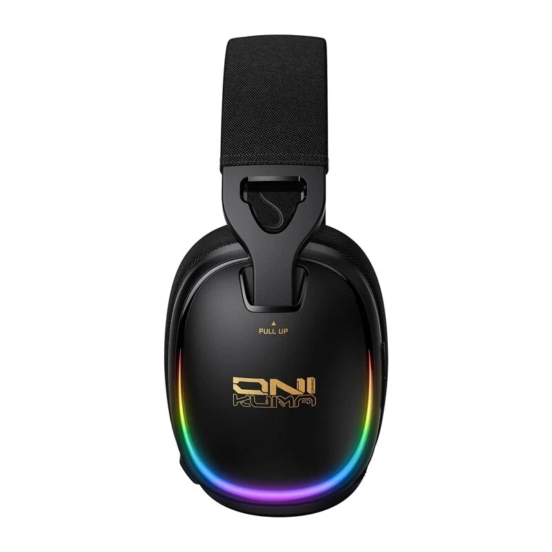 ONIKUMA GT805 Wired Gaming Headset with RGB LED, 50mm Drivers, Flexible Mic (Black)